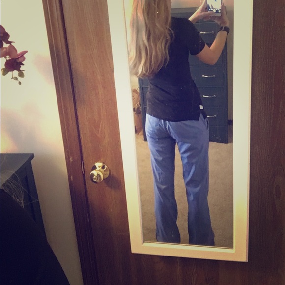 Cherokee Blue Scrub Bottoms - Picture 2 of 3